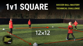 Soccer Technical Challenge - 1v1 Square
