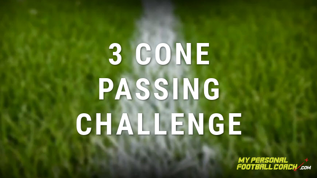 Soccer skills 3 cone passing challenge