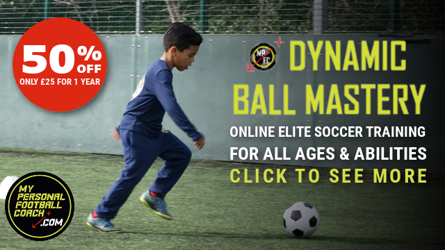 DBM 50% off online soccer training