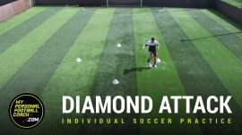Individual Soccer Practice - Diamond Attack