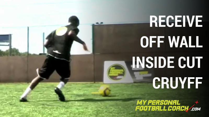 Receive off the wall-Inside cut - Cruyff