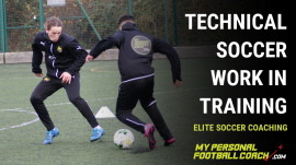 Technical Soccer Work In Training