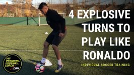 Individual Soccer Training - 4 explosive turns to play like Ronaldo