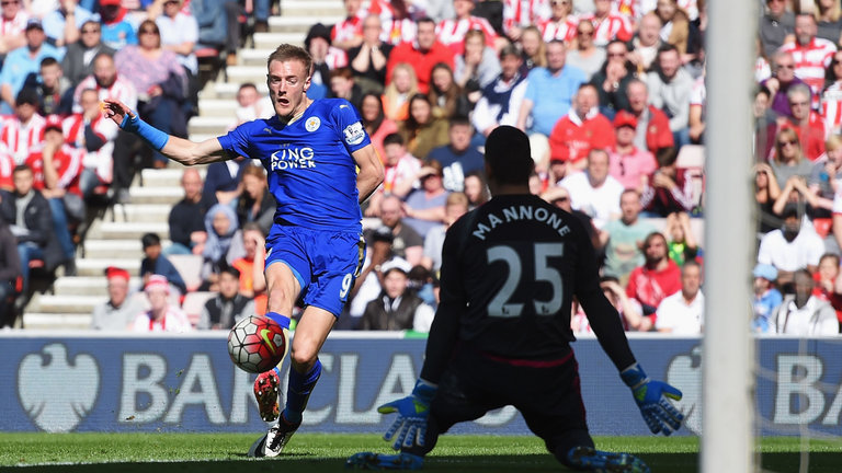 Jamie Vardy vs Sunderland