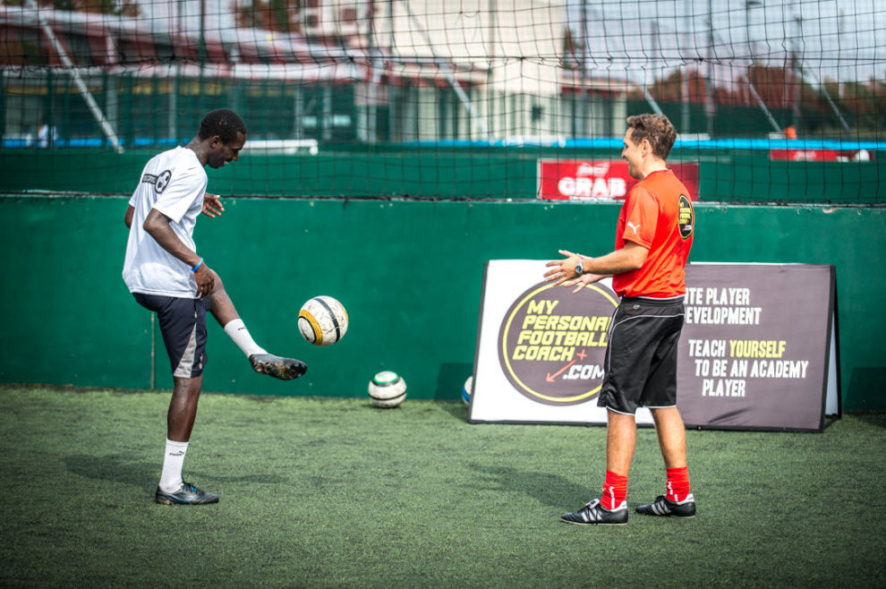 Learn to play soccer off both feet